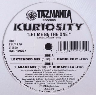 Kuriosity - Let Me Be The One 12 " Rare Freestyle Mp3