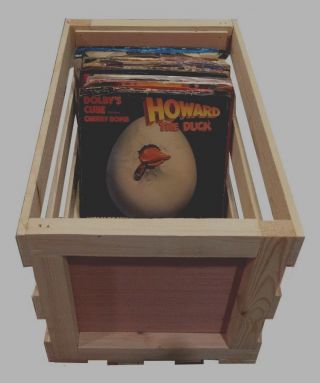 45 Rpm Wooden Vinyl Record Storage Crate - Album,  Lp,  Record Storage And Display