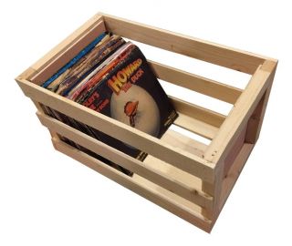 45 RPM Wooden Vinyl Record Storage Crate - Album,  LP,  Record Storage and Display 2