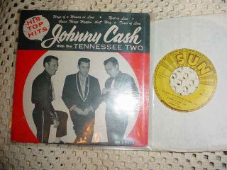 Johnny Cash 45 Rpm Ep Sun 114 With Cover 