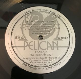 FANFAIR - GOTHAM ODYSSEY LP funk DISCO BOOGIE breaks jazz VG,  /NM private 1977 3
