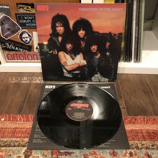 Kiss - Creatures Of The Night Vinyl Lp Unmasked Alternate Cover 1985 Hair Metal