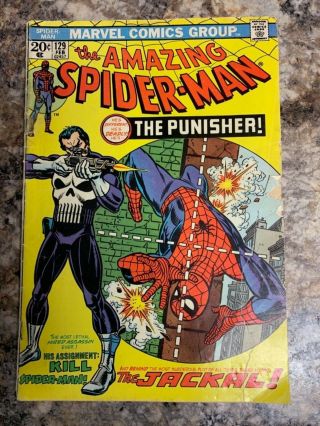 The Spider - Man 129 (feb 1974,  Marvel) First Appearance Of The Punisher