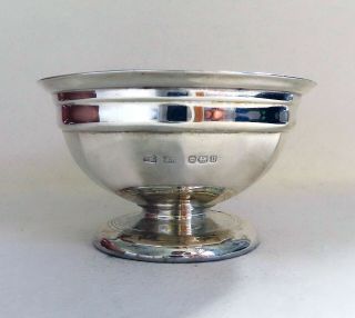 Antique 1905 Solid Sterling Silver Blue Glass Liner English Salt Cellar Cruet