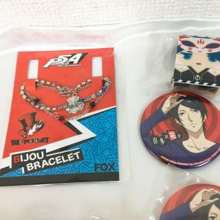 PERSONA 5 FOX bracelet rubber Acrylic Strap badge Japan anime manga game TK36 2