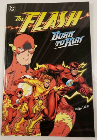 1999 Dc Comics The Flash Born To Run Graphic Novel Paperback Book