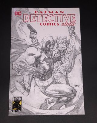 Detective Comics 1000 Jim Lee B/w Sketch Cover E Variant Batman Torpedo Comics