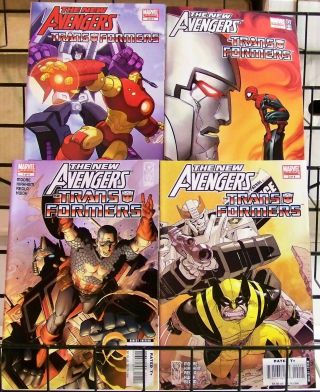 Avengers Transformers 1 - 4 Marvel Idw 2007 - 8 Nm