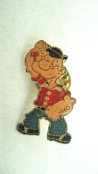 Popeye The Sailor Man - Vintage Enamel Pin Circa 1980s