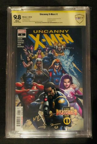 Uncanny X - Men 1 - Cbcs (cgc) 9.  8 - Ss 2x Signed Auto Brisson & Rosenberg Nores
