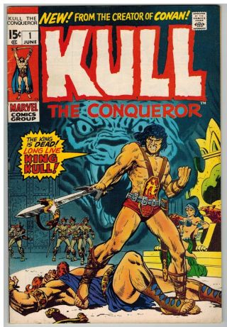 Kull The Conqueror 1 1971 Origin Kull Marvel Bronze Age First Issue