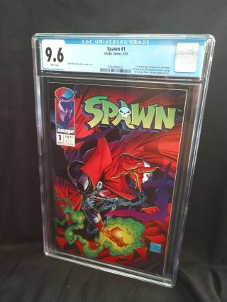 Cgc 9.  6 (nm, ) Spawn 1 - 1st Appearance Spawn - Mcfarlane - White Pages/new Case