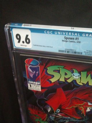 CGC 9.  6 (NM, ) Spawn 1 - 1st appearance Spawn - McFarlane - White Pages/New Case 2