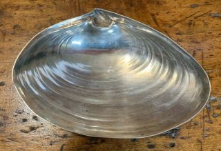 Wallace 393 Sterling Silver Clam Oyster Shell Dish Bowl 6 - 1/8 " - 83.  6 Grams
