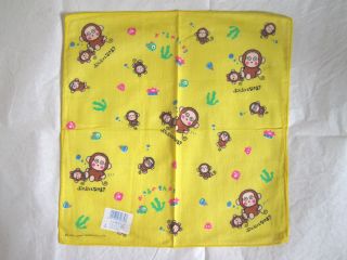 Osaru No Monkichi Monkey Handkerchief Made In Japan 1994