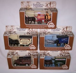 Five Lledo Eastenders Tv Show Vehicles Complete Full Set Boxed