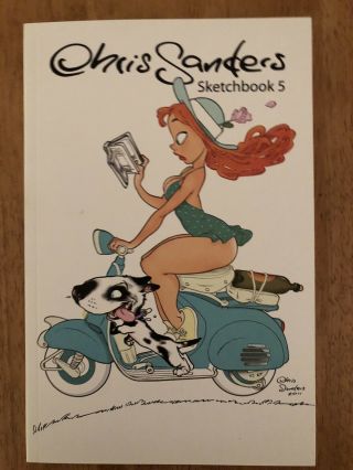 Chris Sanders Sketchbook 4 & 5 Sdcc Ashcan Stitch Signed