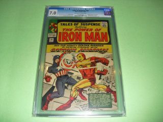 Tales Of Suspense 58 Cgc 7.  0 W/ Ow/w Pages From 1964 Classic Cover Not Cbcs