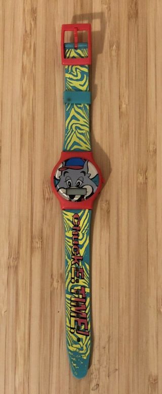 Chuck E Cheese Vintage Lcd Digital Watch Collectors Edition Show Biz Pizza Time 2