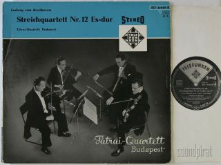 Tatrai Quartet Beethoven String Qu.  No.  12 Telefunken Ed1 Stereo B/s Slt 43039 Ex
