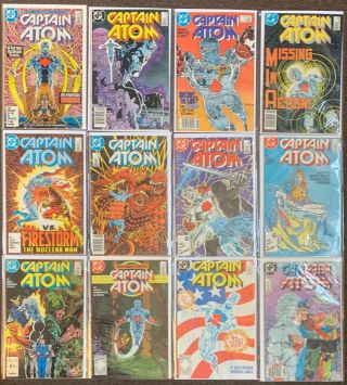 28 Captain Atom 1,  2,  3,  4,  5,  6,  7,  8,  9,  11,  12,  25,  36,  37,  38,  40 - 45,  50,  51,  55,  56,  57,  1,  2 Dc