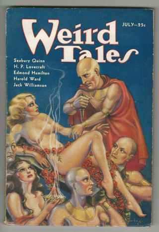 Weird Tales July 1933 Brundage Cover - Howard & Lovecraft - Higher Grade