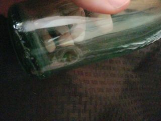 Antique scarce STRAIGHT SIDED COCA COLA bottle green glass Newark Ohio 4