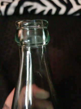 Antique scarce STRAIGHT SIDED COCA COLA bottle green glass Newark Ohio 5