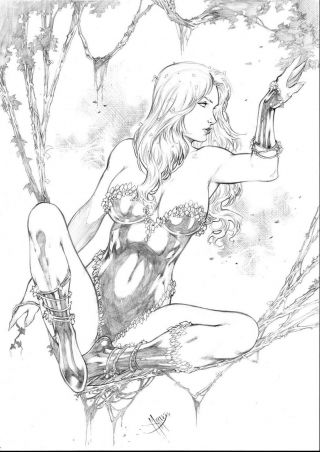 Poison Ivy (11 " X17 ") By Marcos - Ed Benes Studio
