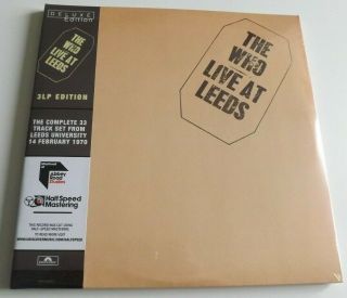 The Who Live At Leeds Deluxe 3 X 180 Gram Vinyl Lp Half Speed Mastering