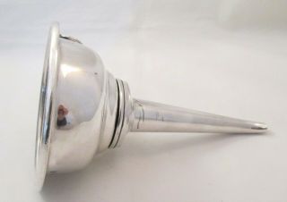 A Fine 19th Century Silver Plated Wine Funnel By Thomas Prime