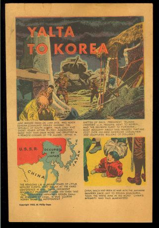 Yalta To Korea Nn Anti - Communist Political Giveaway Comic 1952 Gd,