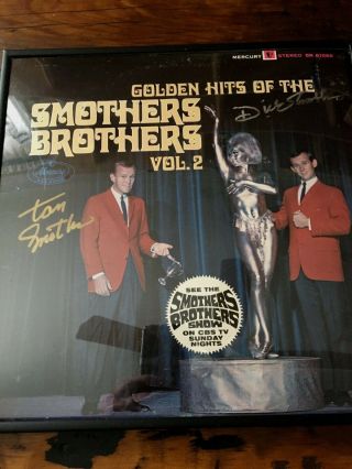 Golden Hits Of Smothers Brothers Vol.  2 Signed Tom Dick Smothers With Framed