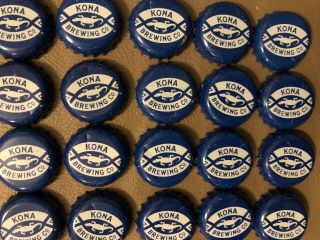 20 Kona Brewing Co.  Hawaii Beer Caps Lids Navy & White Washed Very Rare