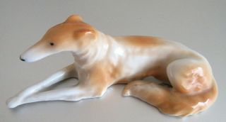 Vintage Borzoi Russian Wolfhound Ceramic Dog Figurine German?