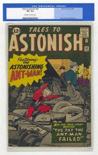 Tales To Astonish 40 Vf,  8.  5 Marvel Comic Early Ant - Man Old Label