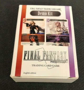 Final Fantasy Trading Card Game Tcg Promo Demo Kit Deck