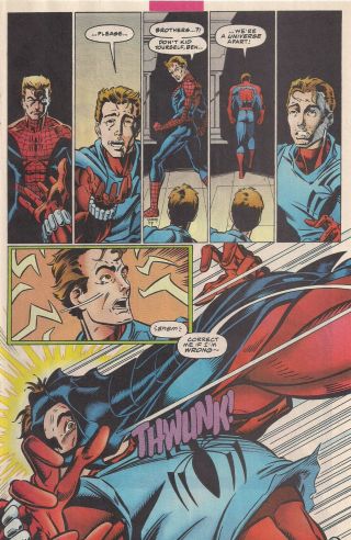 Spider - Man 404 Marvel 1995 Comic Book Art Pg.  5 Mark Bagley 2