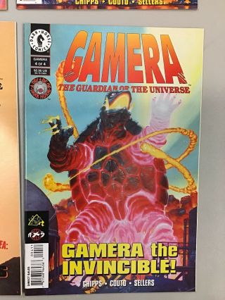 Gamera The Guardian Of The Universe 1 - 4 Full Set 1 2 3 4 Dark Horse Comics 1996 5