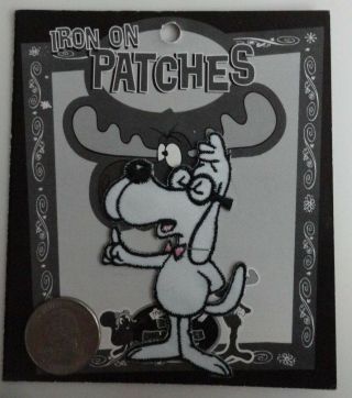 Mr.  Peabody - Rocky & Bullwinkle Classic Cartoon Iron On Patch Applique - Rare