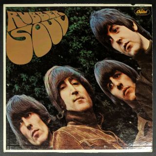 The Beatles Rubber Soul Mono T - 2442 Capitol Rainbow Vinyl Vg,  Cover Ex Innr Slv