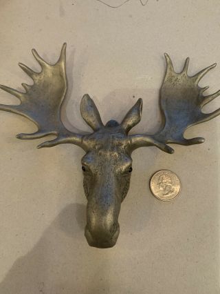 Decorative Metal Wall Mount Moose Head Animal Statue