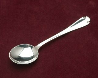 Flemish By Tiffany & Co.  Sterling Silver Large Round Soup Spoons 6.  75 "