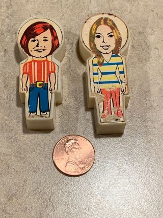 Vtg Partridge Family Bus Characters Danny & Laurie 1970s