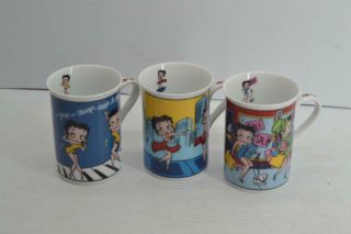 Betty Boop Danbury Hot/cold Beverage Mugs - Set Of Three {21421b81}