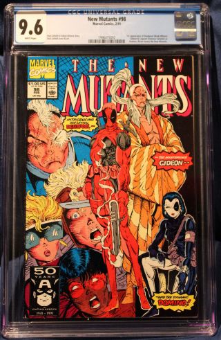 Mutants 98 - Cgc 9.  6 (nm, ) 1991 - Key Issue - 1st Deadpool & Domino