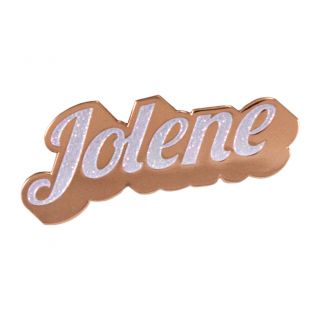 Jolene [white Glitter] Enamel Pin - Dolly Parton,  Country Music