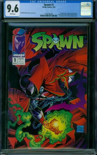 Spawn 1 Cgc 9.  6 - White Pages -