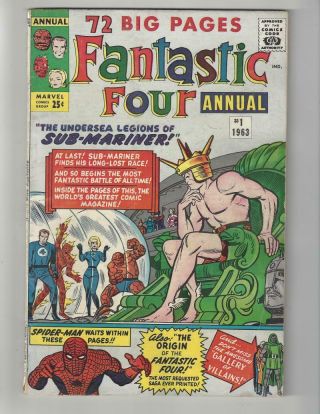 Fantastic Four Annual 1/origin Of The Sub - Mariner/fn