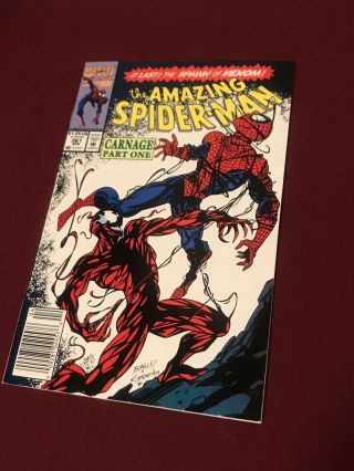 The Spider - Man 361 First Appearance Of Carnage (apr 1992,  Marvel)